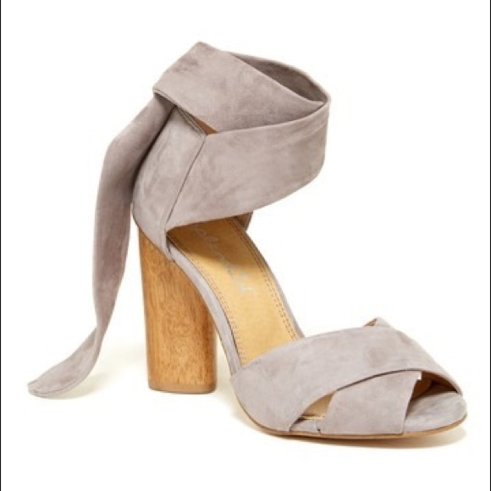 Splendid Johnson Gray Block Heel Sandals